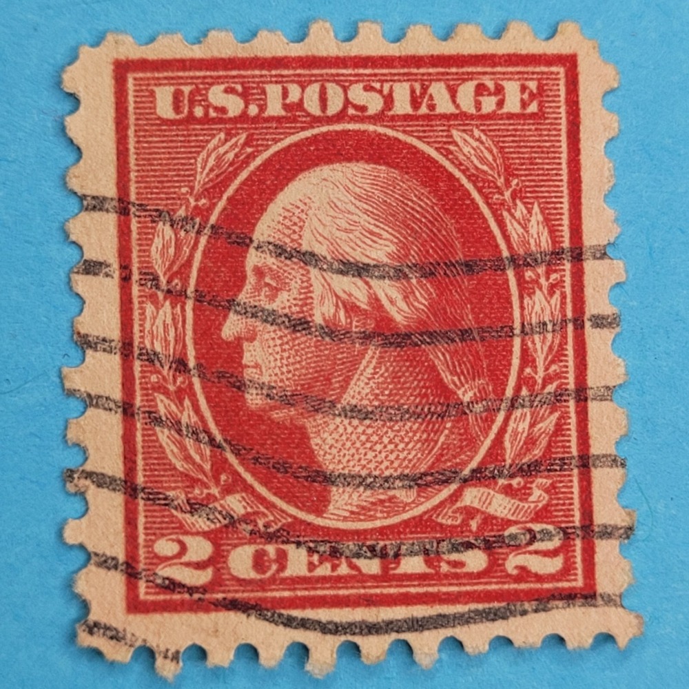 George  Washington Red Two‎  2 Cent Postage Stamp Vintage President